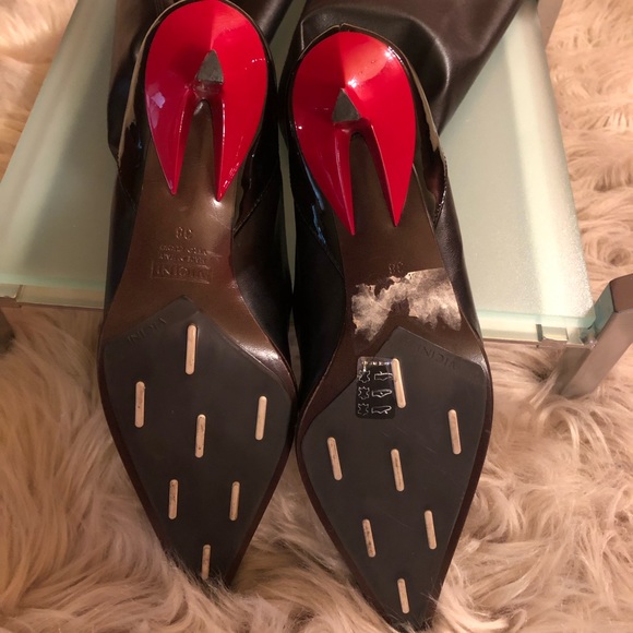 Giuseppe Zanotti Vincini leather, patent tall boot - Picture 7 of 8